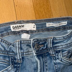 Garage Light Blue Flare Jeans